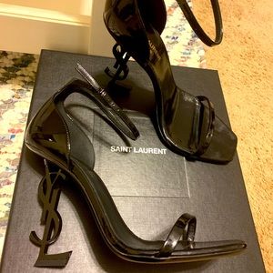 Black YSL Heels